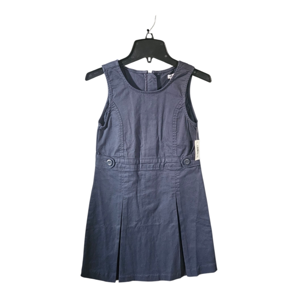 Amazon Essentials Navy Blue Girls School Uniform Jumper Dress Size S 6/7